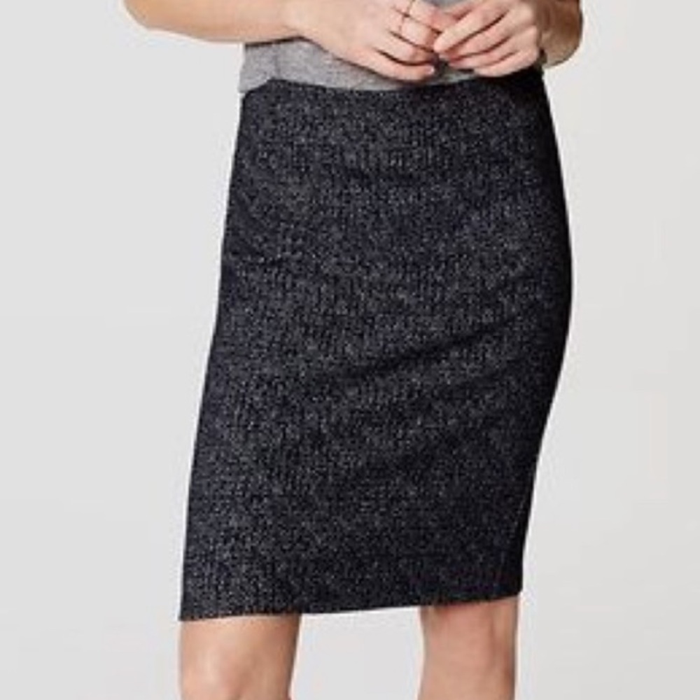 ⚠️LAST CHANCE LOFT Navy Stretchy Pencil Skirt